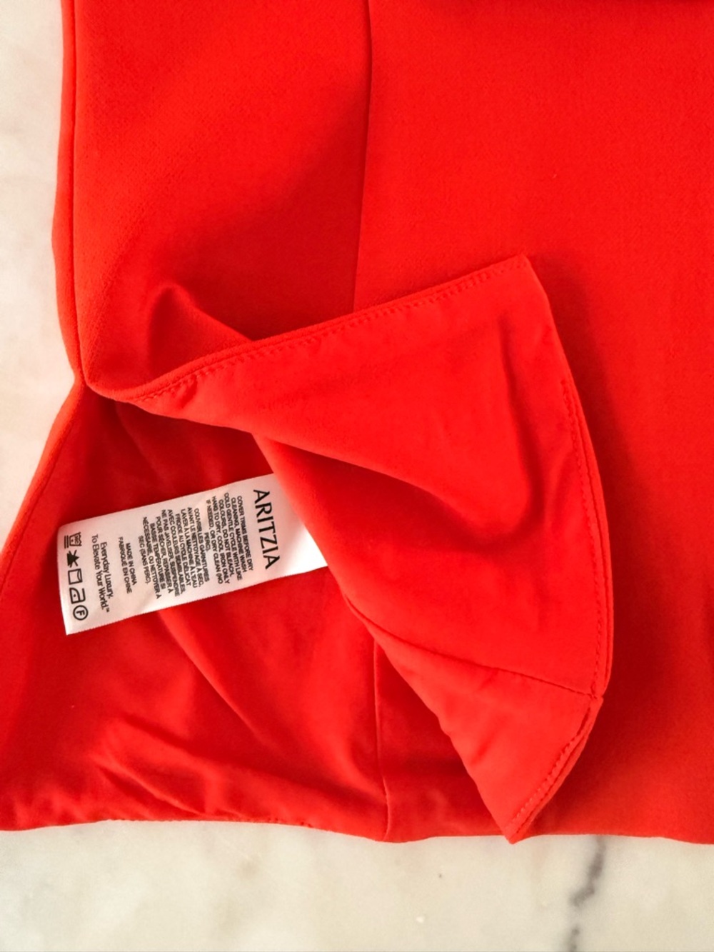 Aritzia Babaton Element Tube Top Poppy Red Rouge Orange NWT Size 8 - Picture 6 of 7